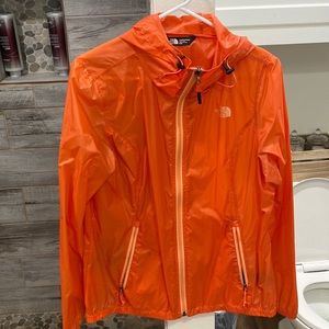 North Face Light weight hooded rain jacket